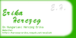 erika herczeg business card